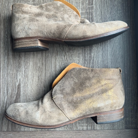 COCLICO Tala Suede Bootie in Gold 37.5 - Picture 2 of 6